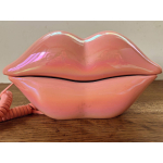 Vintage pop-art lippen telefoon